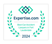 Expertise.com award for Best Car Accident Lawyers in Fort Lauderdale, 2024.